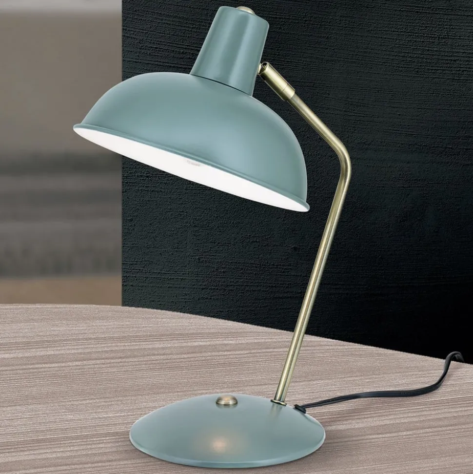 In vintage-look - tafellamp Fedra groen