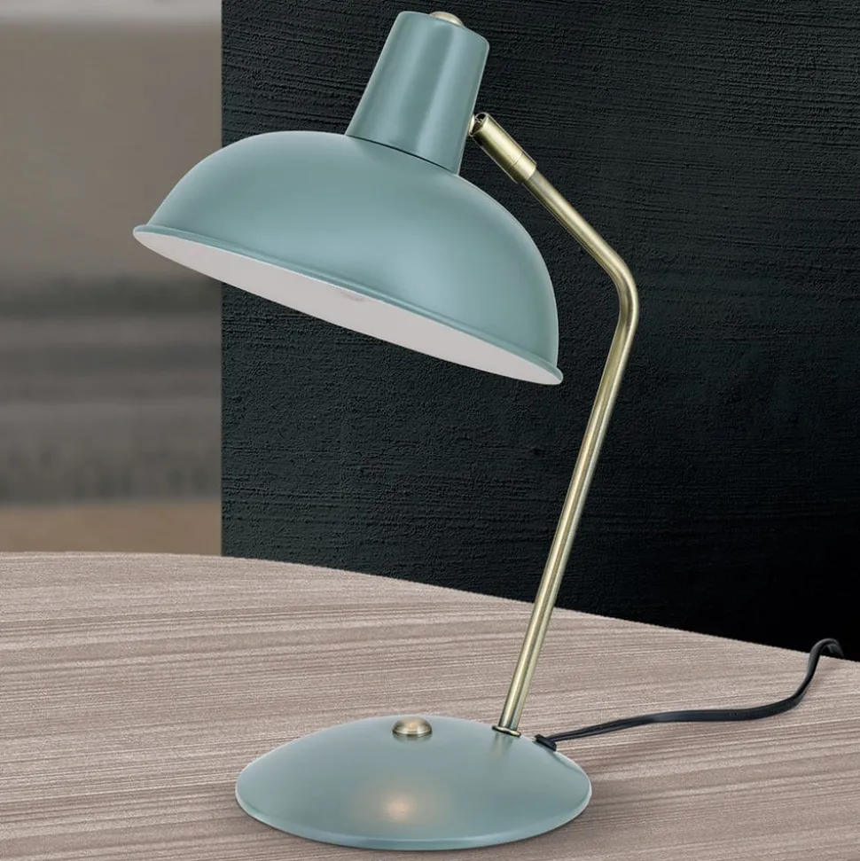 In vintage-look - tafellamp Fedra groen