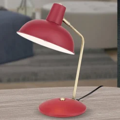 In vintage-look - tafellamp Fedra rood