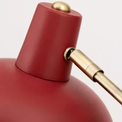 In vintage-look - tafellamp Fedra rood