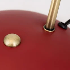 In vintage-look - tafellamp Fedra rood