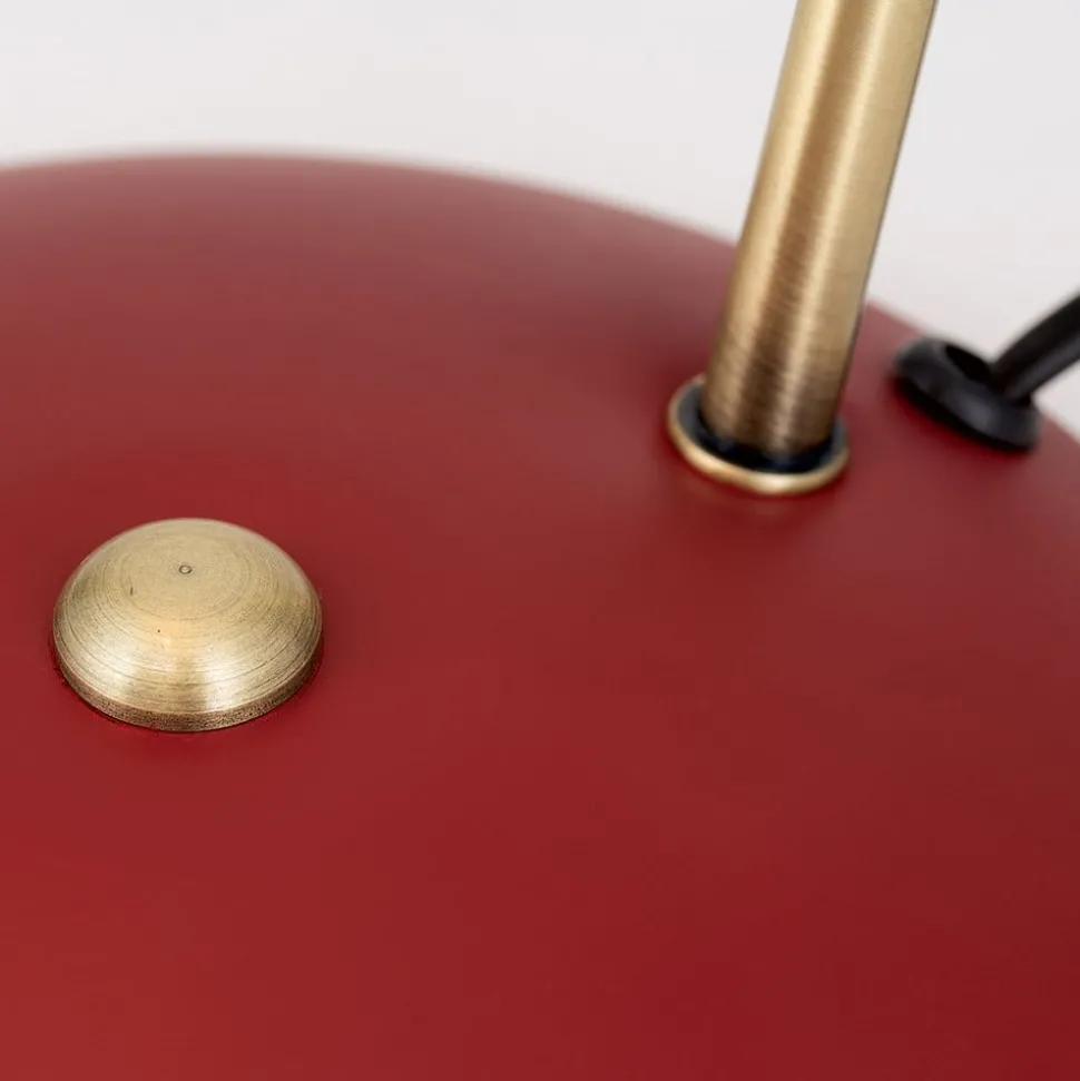 In vintage-look - tafellamp Fedra rood