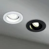 Inbouwlamp Akron, instelbaar, rond, wit