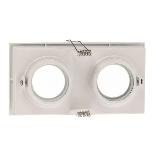 Inbouwlamp Hyde, 2-lamps IP44 in wit