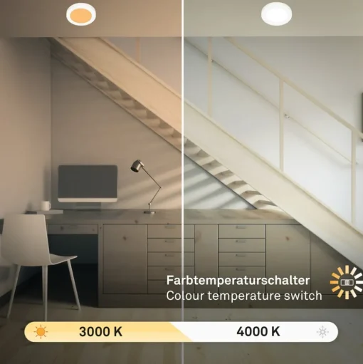 Inbouwlamp LED 7609 3.000K/4.000K Ø 14 cm