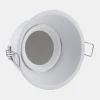 Inbouwlamp Slim Trim, wit, Ø 9,4 cm, IP20, aluminium, GU10