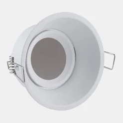 Inbouwlamp Slim Trim, wit, Ø 9,4 cm, IP20, aluminium, GU10