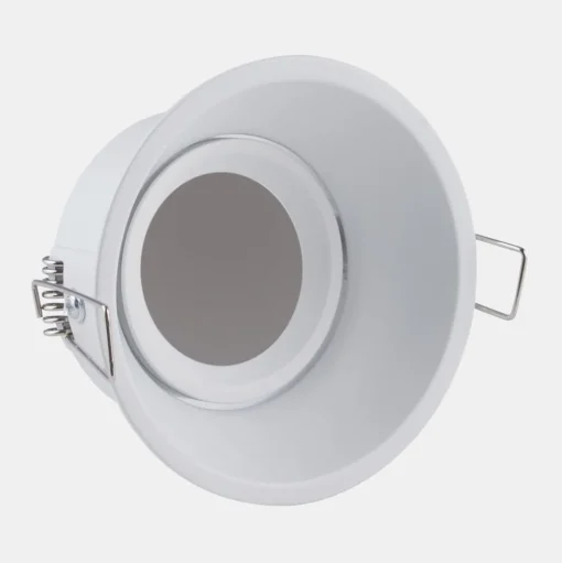Inbouwlamp Slim Trim, wit, Ø 9,4 cm, IP20, aluminium, GU10