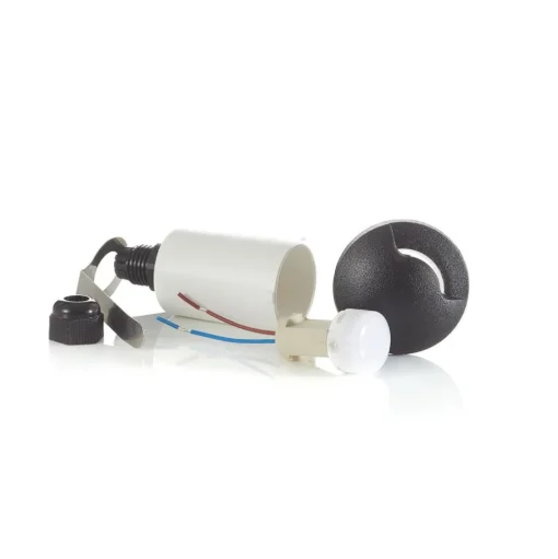 Inbouwlamp Teresa 1L zwart/frosted 3.000K