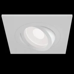 Inbouwspot Atom, GU10, wit, hoekig frame