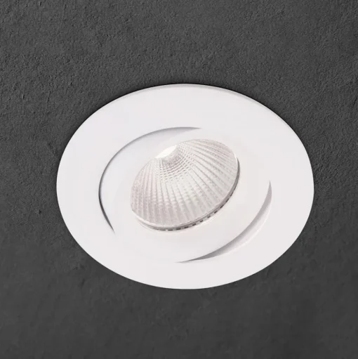 Inbouwspot Choice, aluminium, zwenkbaar, wit