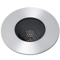 Inbouwspot Grund, nikkelkleurig, Ø 9 cm, aluminium/roestvrij staal