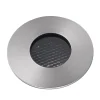Inbouwspot Grund, nikkelkleurig, Ø 8 cm, aluminium/roestvrij staal
