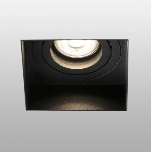 Inbouwspot Hyde 1-lamp hoekig gezwenkt zwart