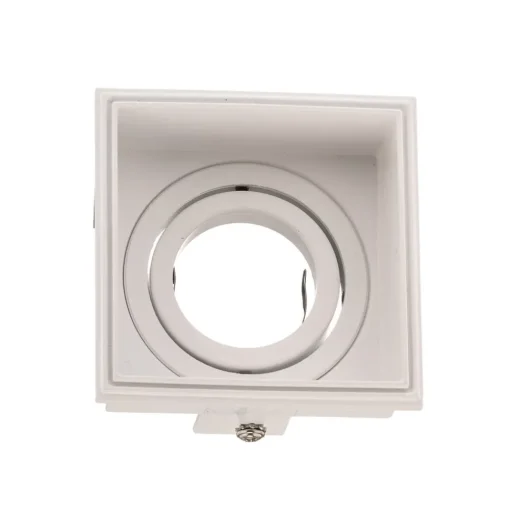 Inbouwspot Hyde 1-lamp hoekig gezwenkt wit
