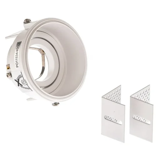 Inbouwspot Hyde 1-lamp rond gezwenkt wit