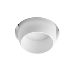 Inbouwspot Lelanto, wit, gips, Ø 10 cm, GU10