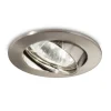 Inbouwspot Swing rond, GU10, zwenkbaar, nikkel