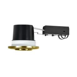 Inbouwspot Umberto, aluminium, messingkleurig