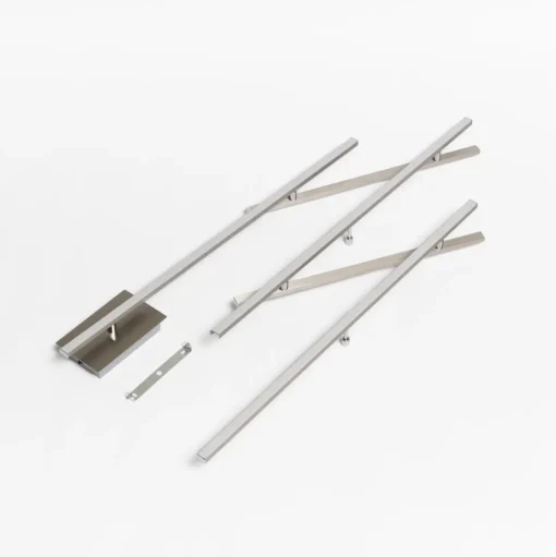 Indira zwenkbare LED plafondlamp, nikkel dimmer