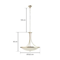 Indrukwekkende hanglamp TALYA, 56,5 cm