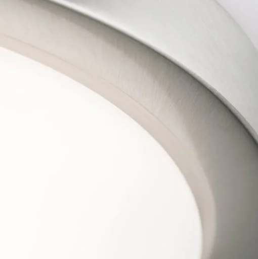 Ingetogen plafondlamp MINEA, 32 cm, nikkel