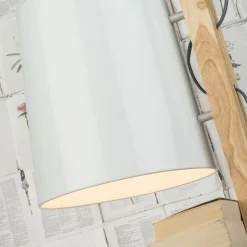 IT'S ABOUT ROMI Vloerlamp Cambridge, hout/wit