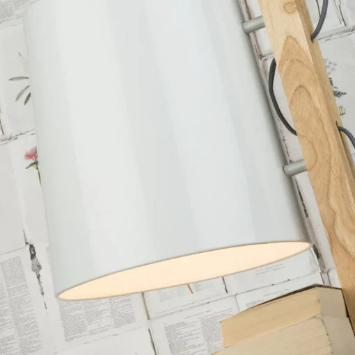 IT'S ABOUT ROMI Vloerlamp Cambridge, hout/wit
