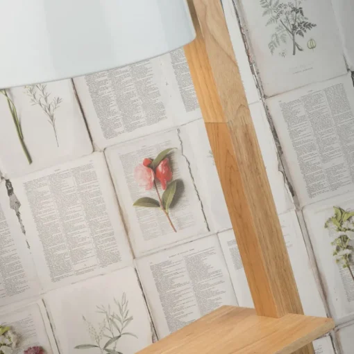 IT'S ABOUT ROMI Vloerlamp Cambridge, hout/wit