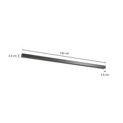 Ivela LKM Quadro 3-fasenrail, 1 meter zwart