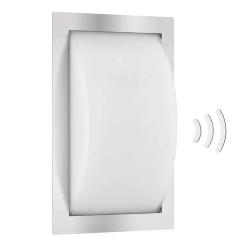 Ivett LED buiten wandlamp, roestvrij staal, sensor