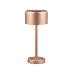 Jeff LED tafellamp, koffie, hoogte 30 cm, metaal