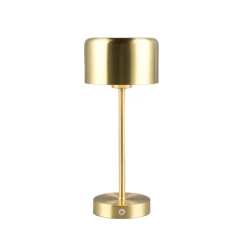 Jeff LED tafellamp, mat messing, hoogte 30 cm, metaal