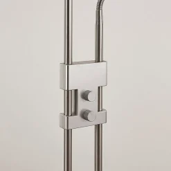 Jonne LED uplighter met leesarm, dimbaar, rond