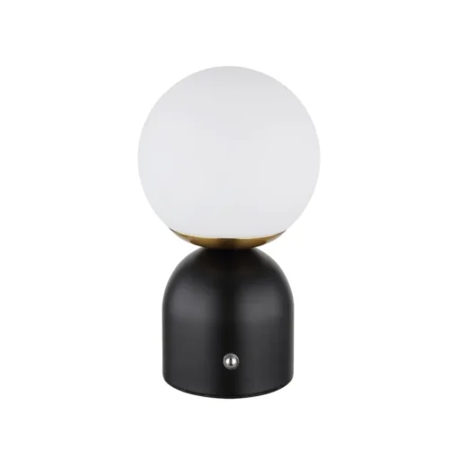 Julsy LED tafellamp, zwart, hoogte 21 cm, metaal, CCT
