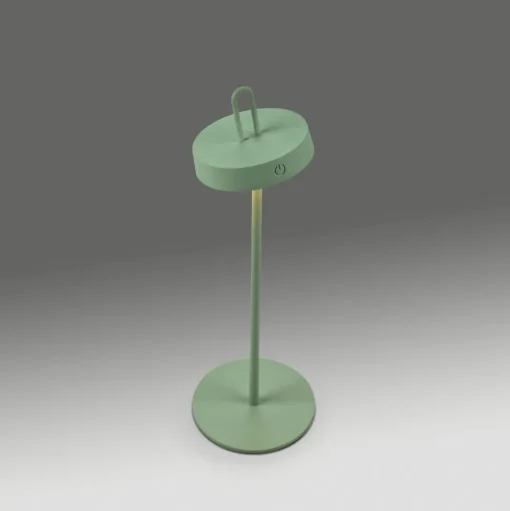 JUST LIGHT. Amag LED tafellamp, groen, ijzer, IP44