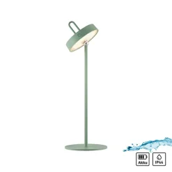 JUST LIGHT. Amag LED tafellamp, groen, ijzer, IP44