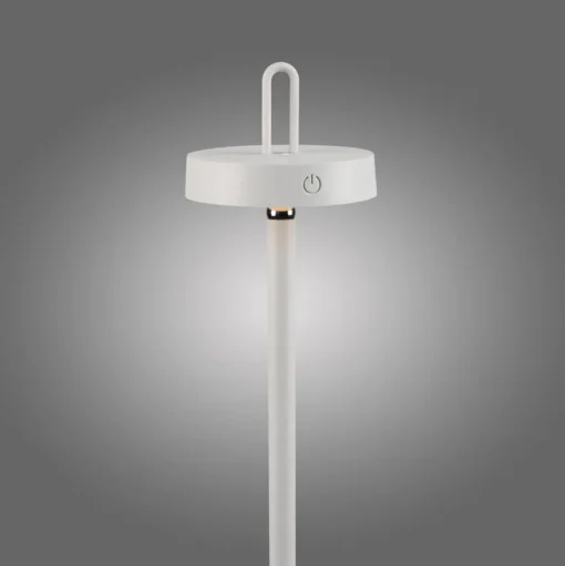 JUST LIGHT. Amag LED vloerlamp, wit, ijzer, IP44