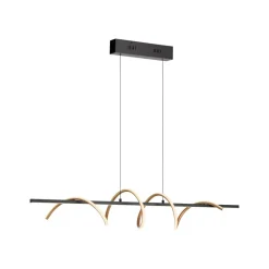 JUST LIGHT. Emanda hanglamp, ijzer, zwart messing