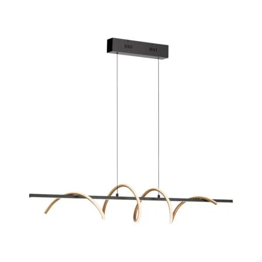 JUST LIGHT. Emanda hanglamp, ijzer, zwart messing