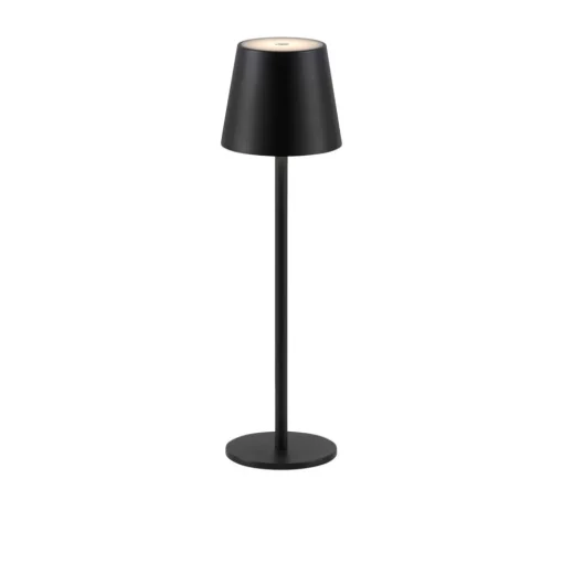 JUST LIGHT. Euria LED tafellamp, zwart, ijzer IP54