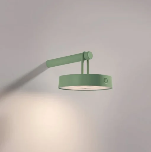 JUST LIGHT. LED wandlamp Arma, groen, kunststof IP44