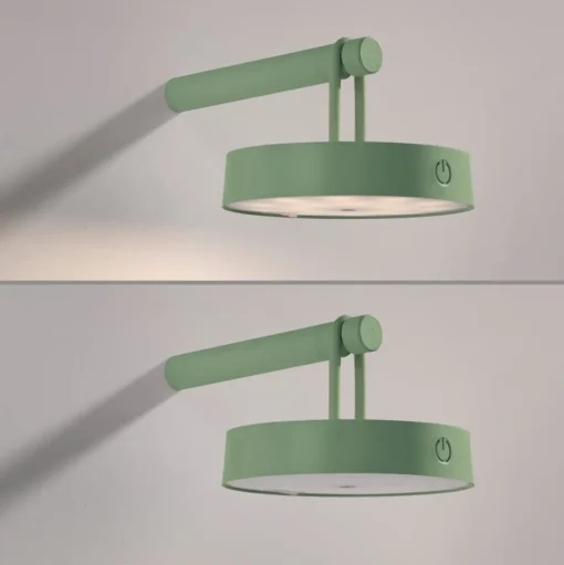 JUST LIGHT. LED wandlamp Arma, groen, kunststof IP44