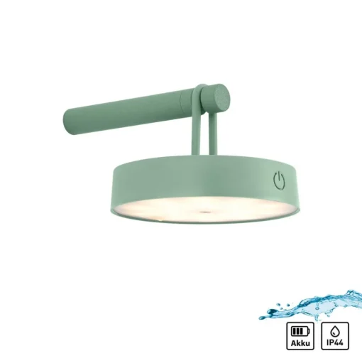 JUST LIGHT. LED wandlamp Arma, groen, kunststof IP44