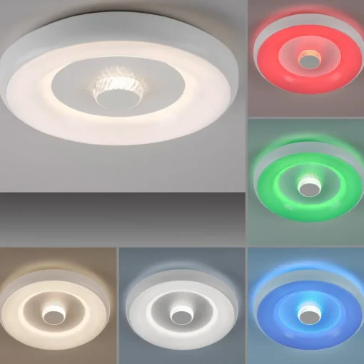 JUST LIGHT. Plafondlamp LOLAsmart Vertigo, wit