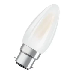 Kaarslamp B22d 5W 2.700K mat dimbaar