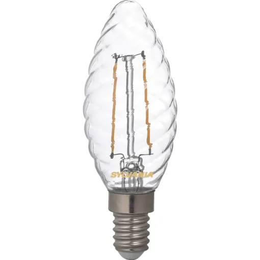 Kaarslamp E14 ToLEDo 2.5W 827 helder, gedraaid