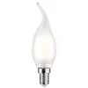 Kaarslamp E14 4.8W 2.700K windvlaag satijn