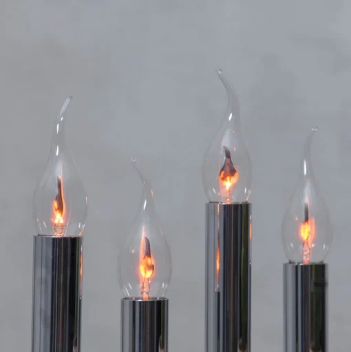 Kaarslamp E14 3W met vlameffect