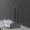 Kandelaar Buzz, 9-lamps, grafiet